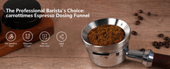 Dosing Funnel, 304 Stainless Steel Espresso Coffee Dosing Ring