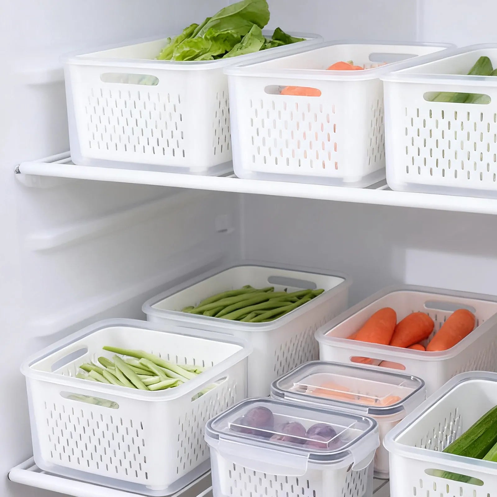 food storage box in fridge