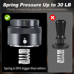 51mm, 53mm, 58mm Espresso Coffee Palm Tamper Black