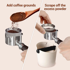 Coffee Dosing Ring, Portafilter Funnel with Magnetic