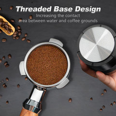 51mm, 53mm, 58mm Espresso Coffee Palm Tamper Black