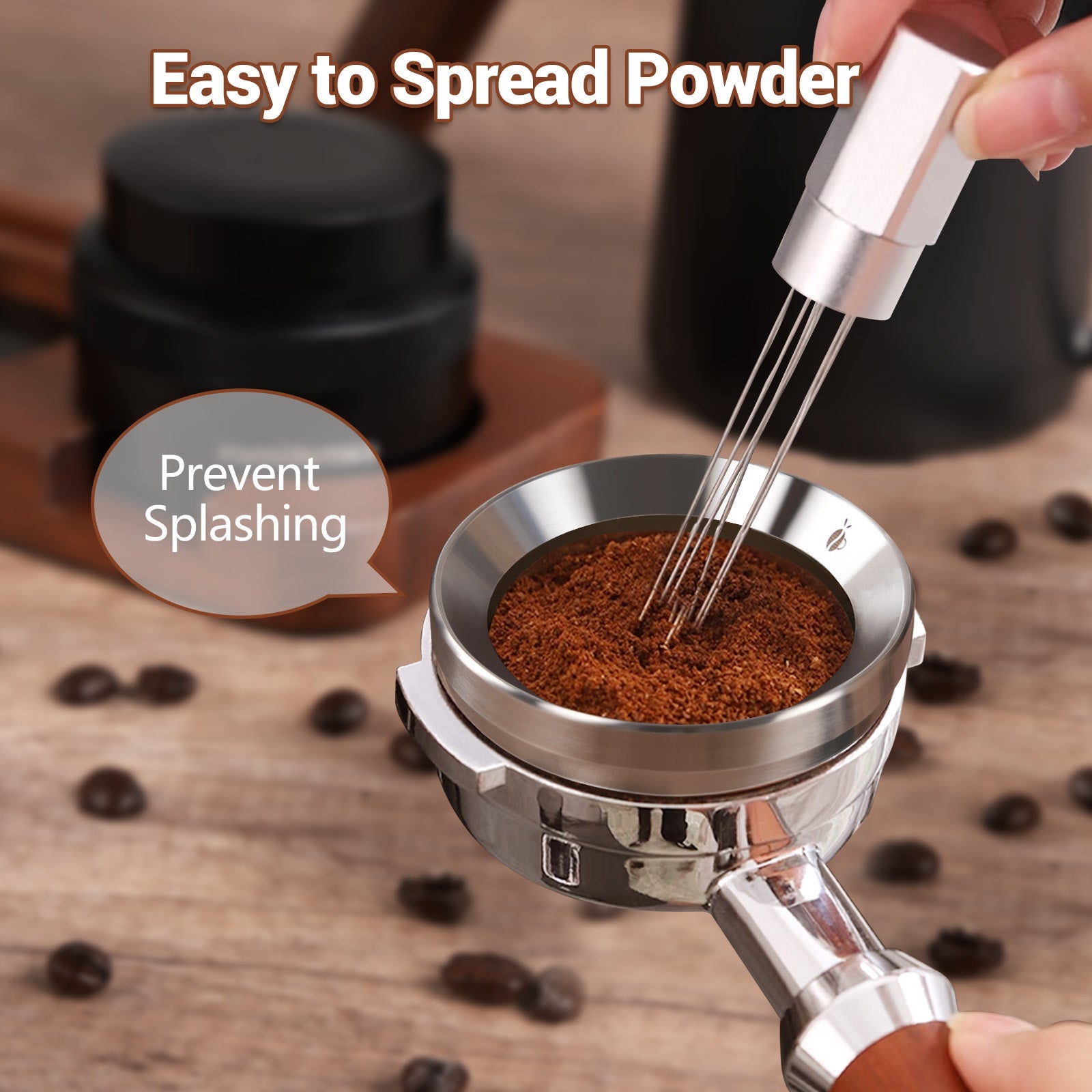 Dosing Funnel, 304 Stainless Steel Espresso Coffee Dosing Ring