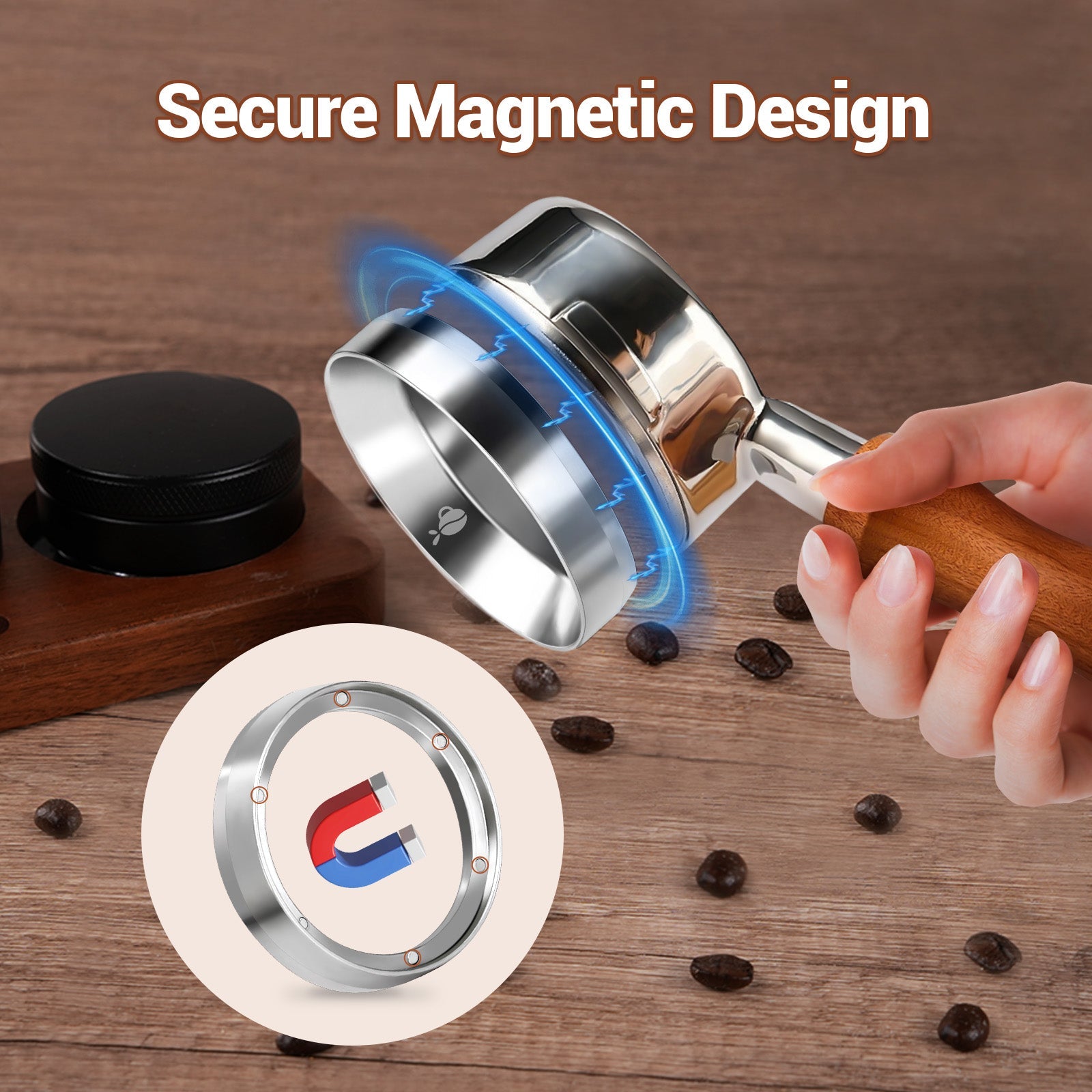 Dosing Funnel, 304 Stainless Steel Espresso Coffee Dosing Ring