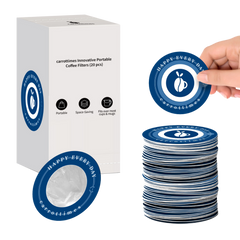 Eco-friendly Disposable Espresso Coffee Filters 50pcs (Blue)