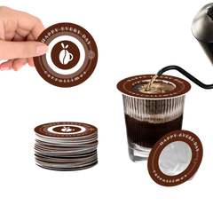Eco-friendly Disposable Espresso Coffee Filters 20pcs (Brown)