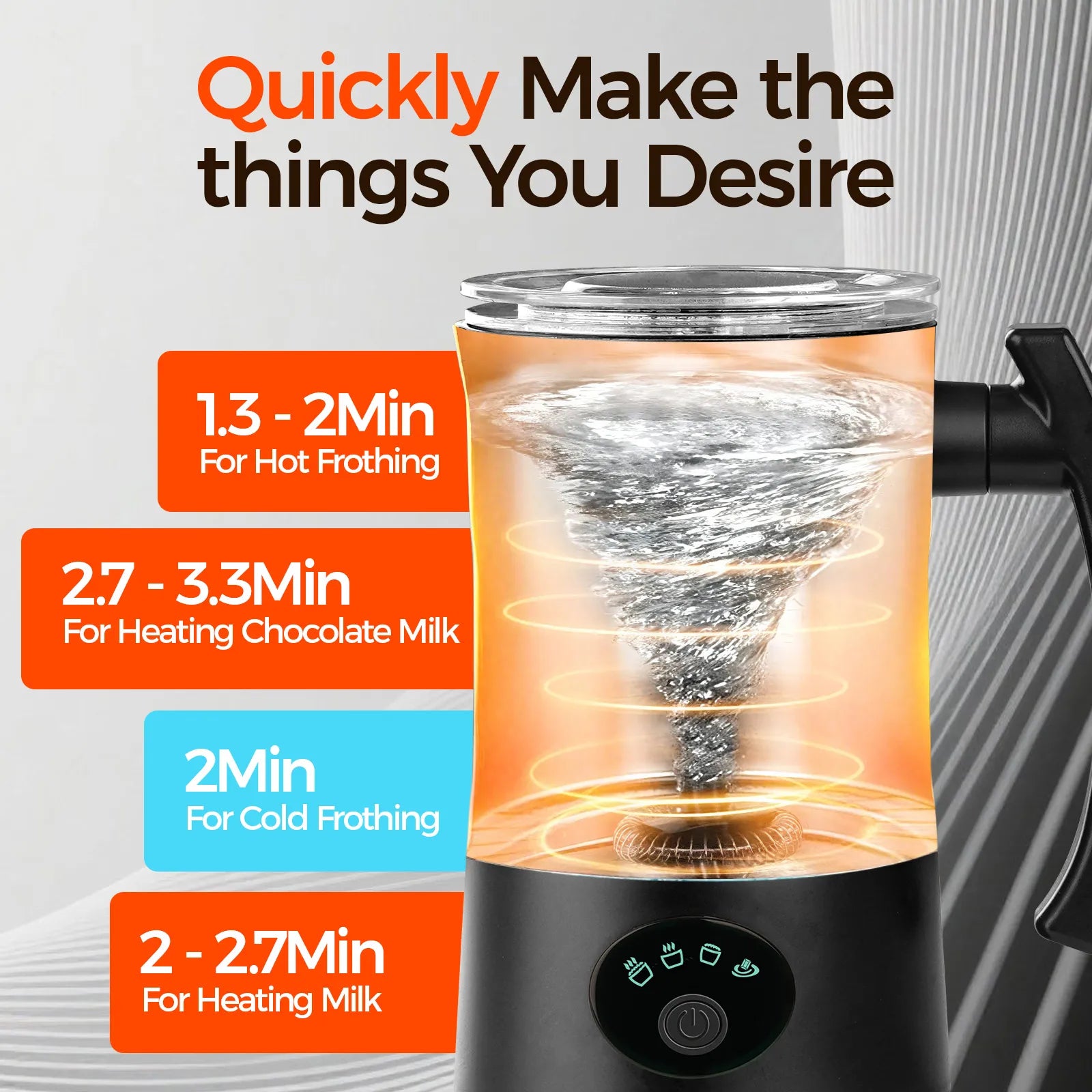quick frothing milk frother