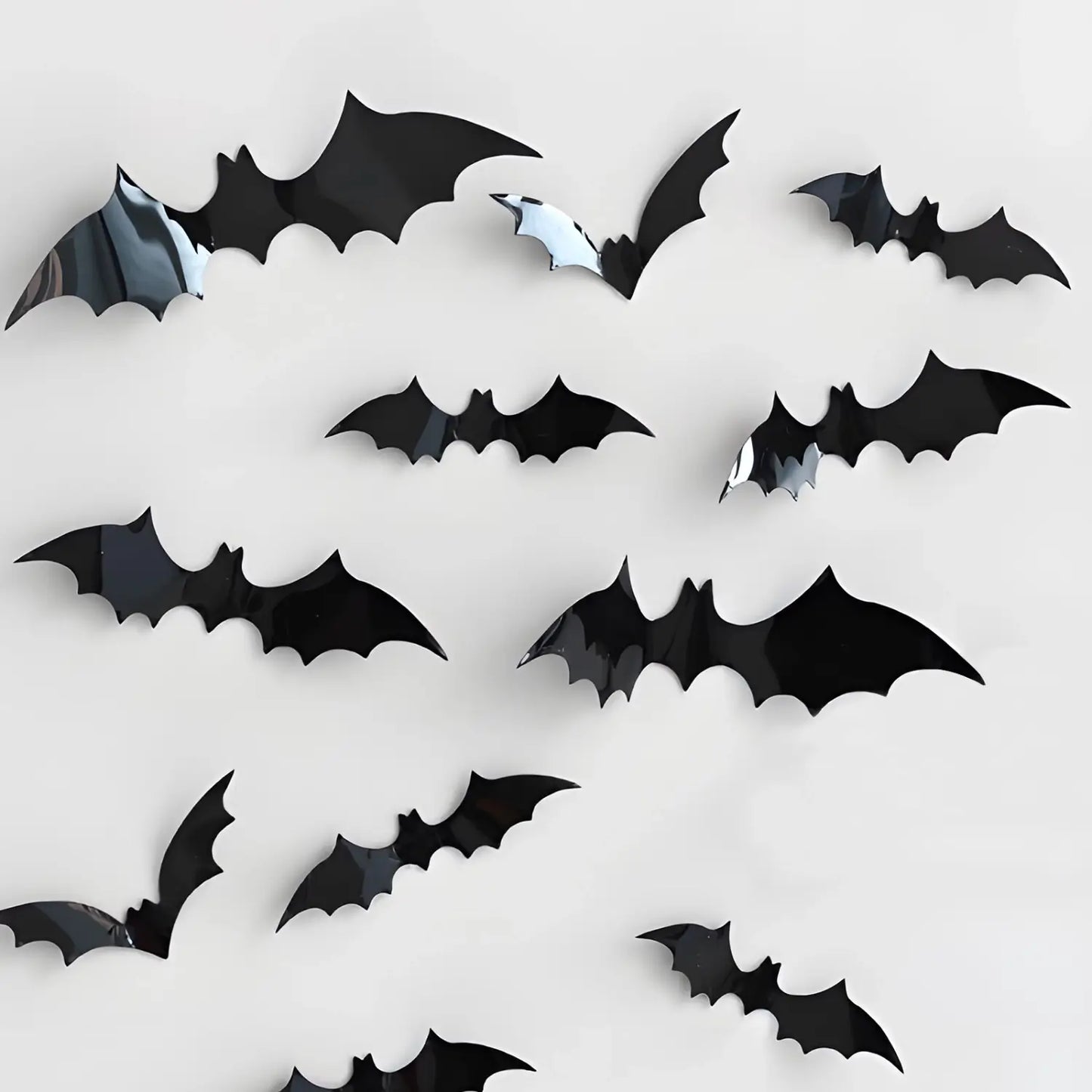 12PCS 3D Halloween Bat Wall Stickers