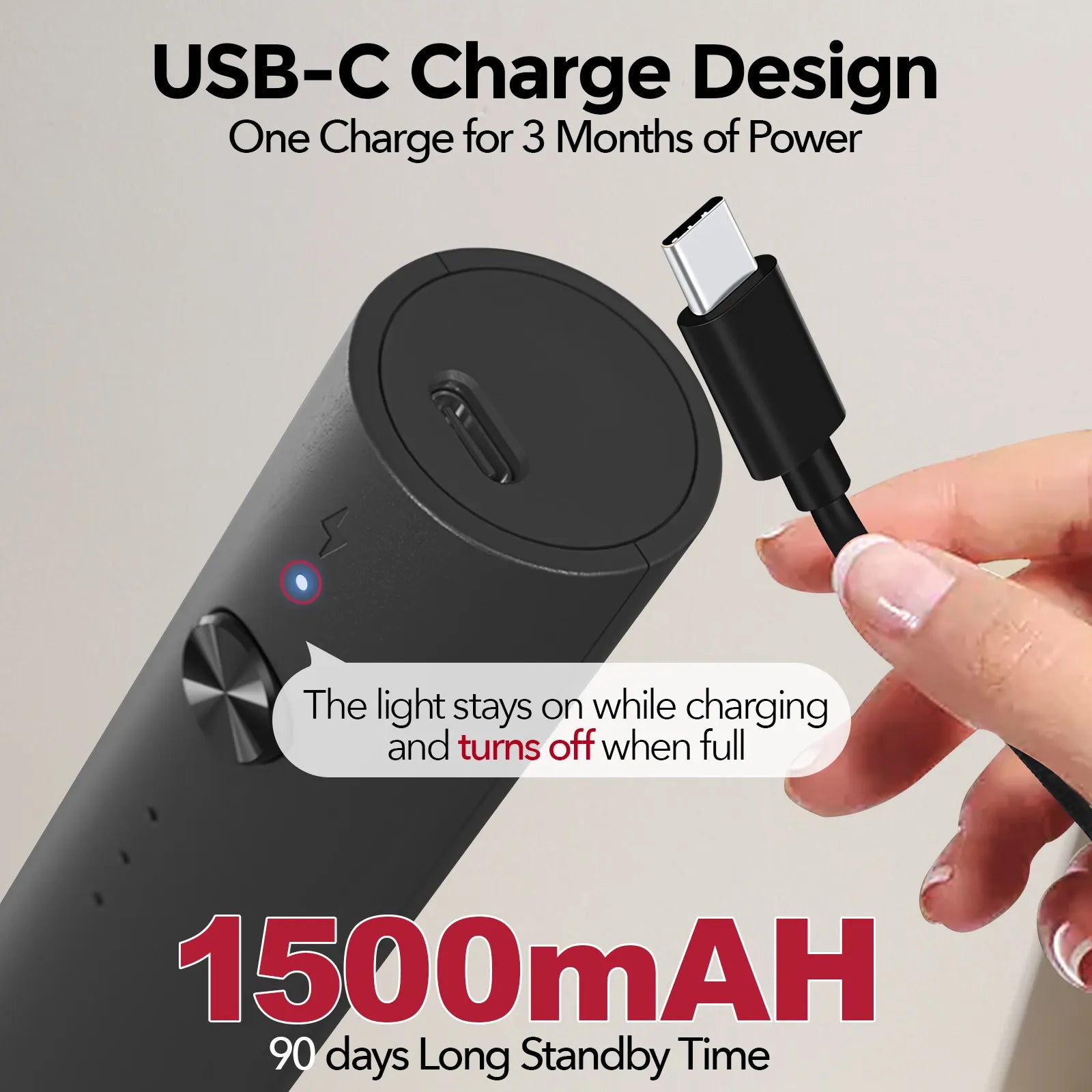 USB-C Charge Design Milk Frother