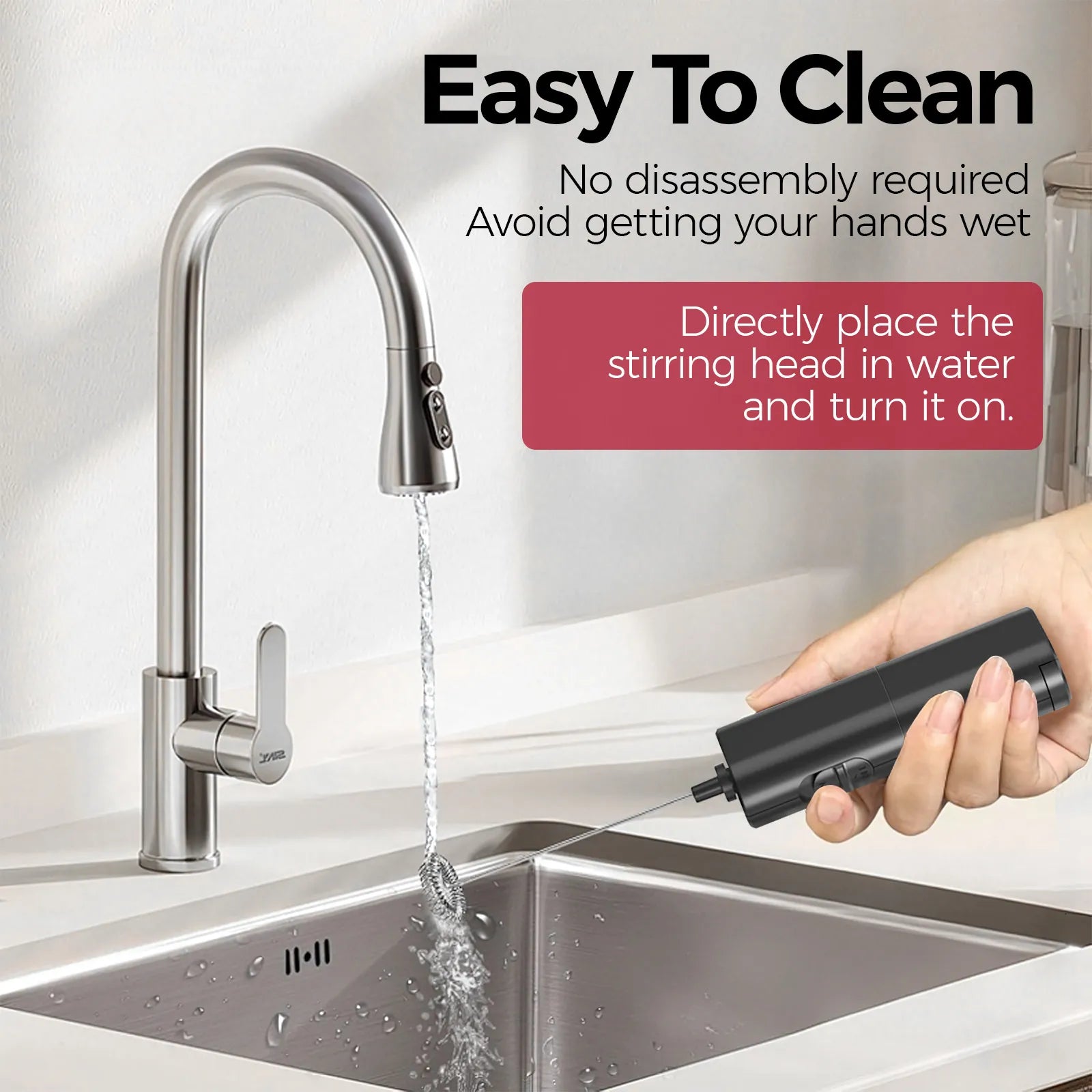 easy to clean milk frother