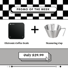 Electronic Coffee Scale + Espresso Measuring Cup Bundle