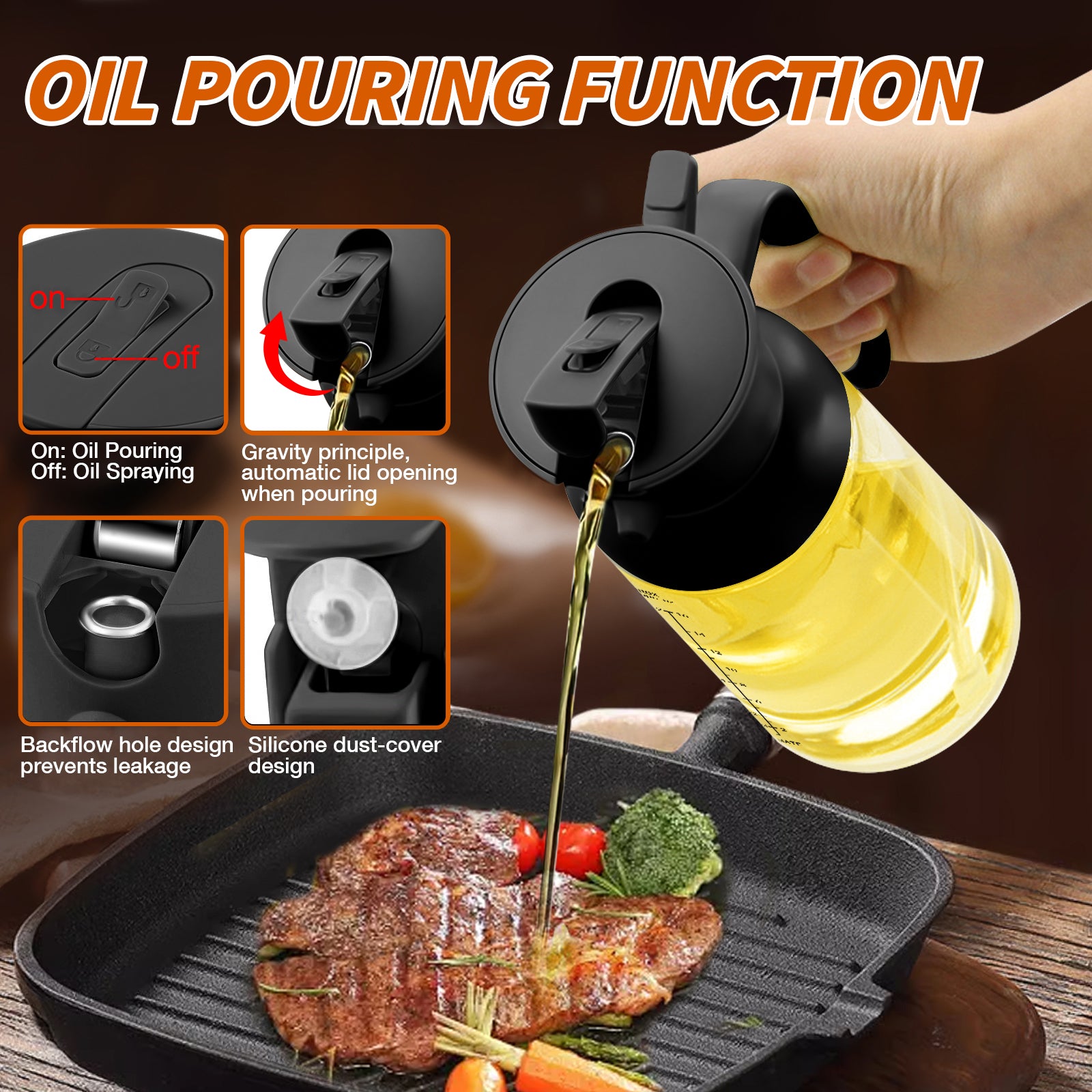 Olive Oil Dispenser for Kitchen