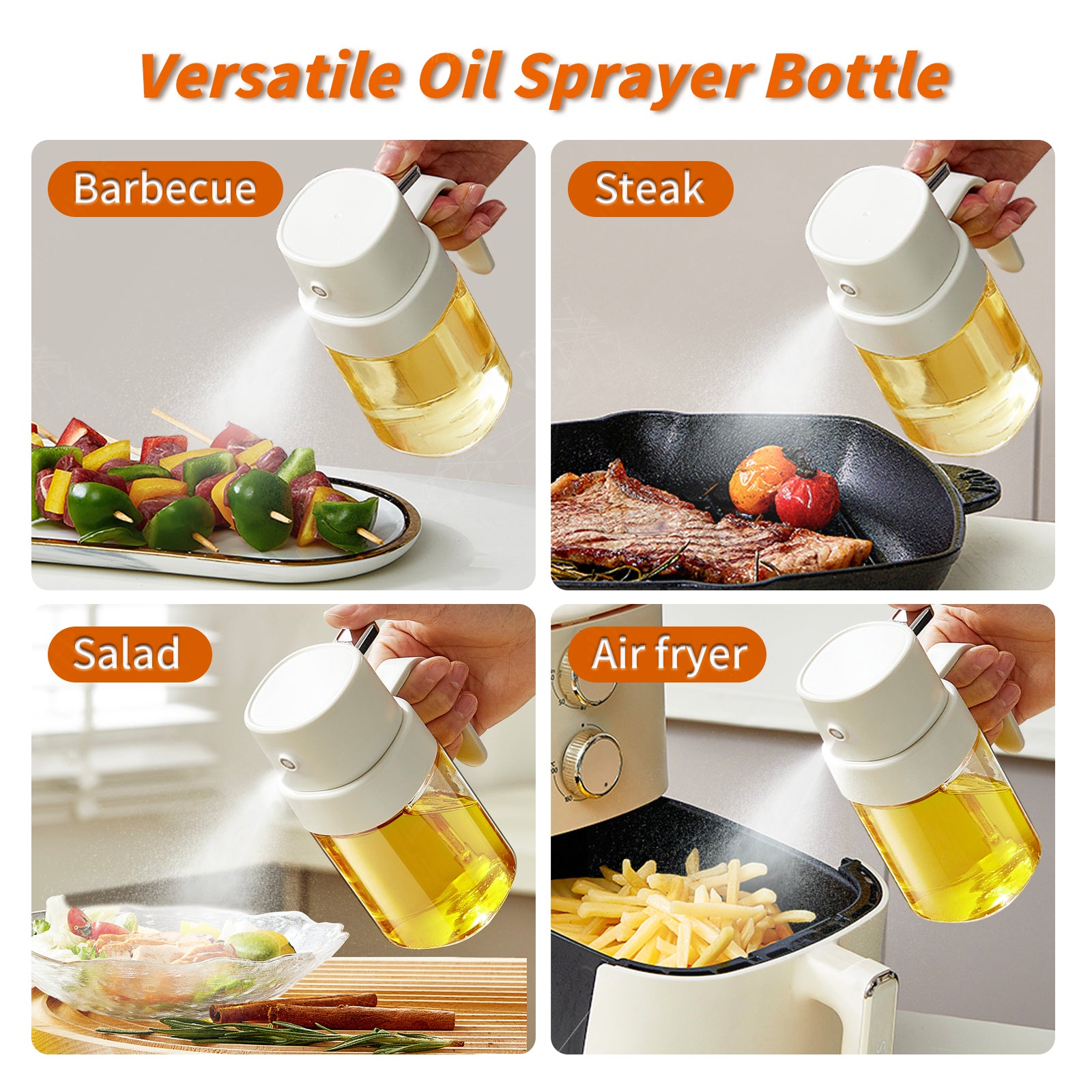 Portable Mini Oil Sprayer Classic White
