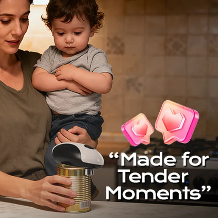 Use a can opener with your mother
