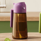 dark glass oil sprayer purple