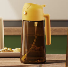 dark glass oil sprayer orange