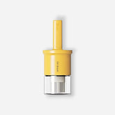 Botella dispensadora de aceite de vidrio con cepillo de silicona de grado alimenticio, 300 ml (amarillo)