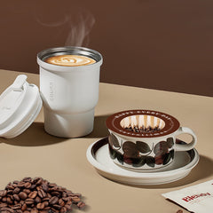 Disposable Coffee Filters, UFO-Shaped Paper Coffee Filters for Pour Over, Drip Coffee Filters for Coffee & Tea, Travel Coffee Filters for Camping, Home, Office