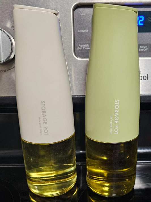 dark glass kitchen oil sprayer