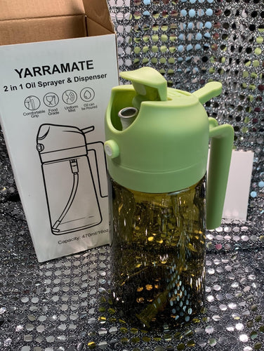 dark glass olive oil dispenser