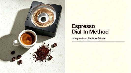 How to Dial In Espresso with a 98mm Flat Burr Coffee Grinder: A Step-by-Step Guide