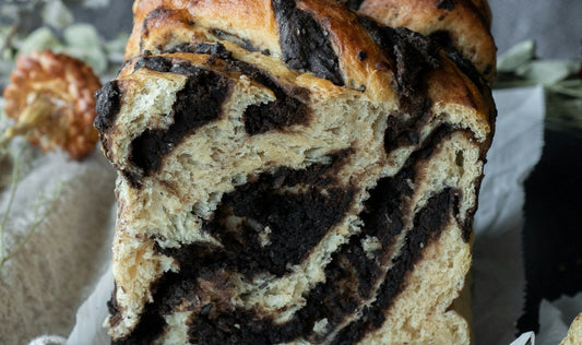 Sourdough bread in a plastic bag for bread storage comparison