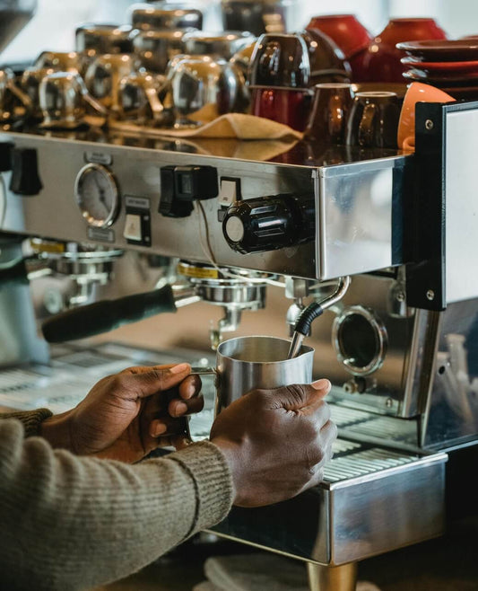 Froth milk using a coffee machine