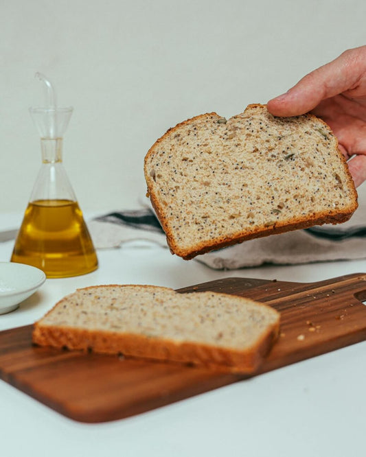 oil sprayer and bread
