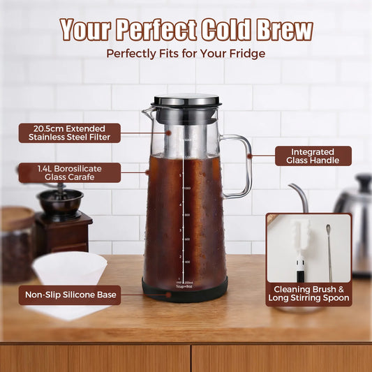cold brewer, perfect cold brew for fridge