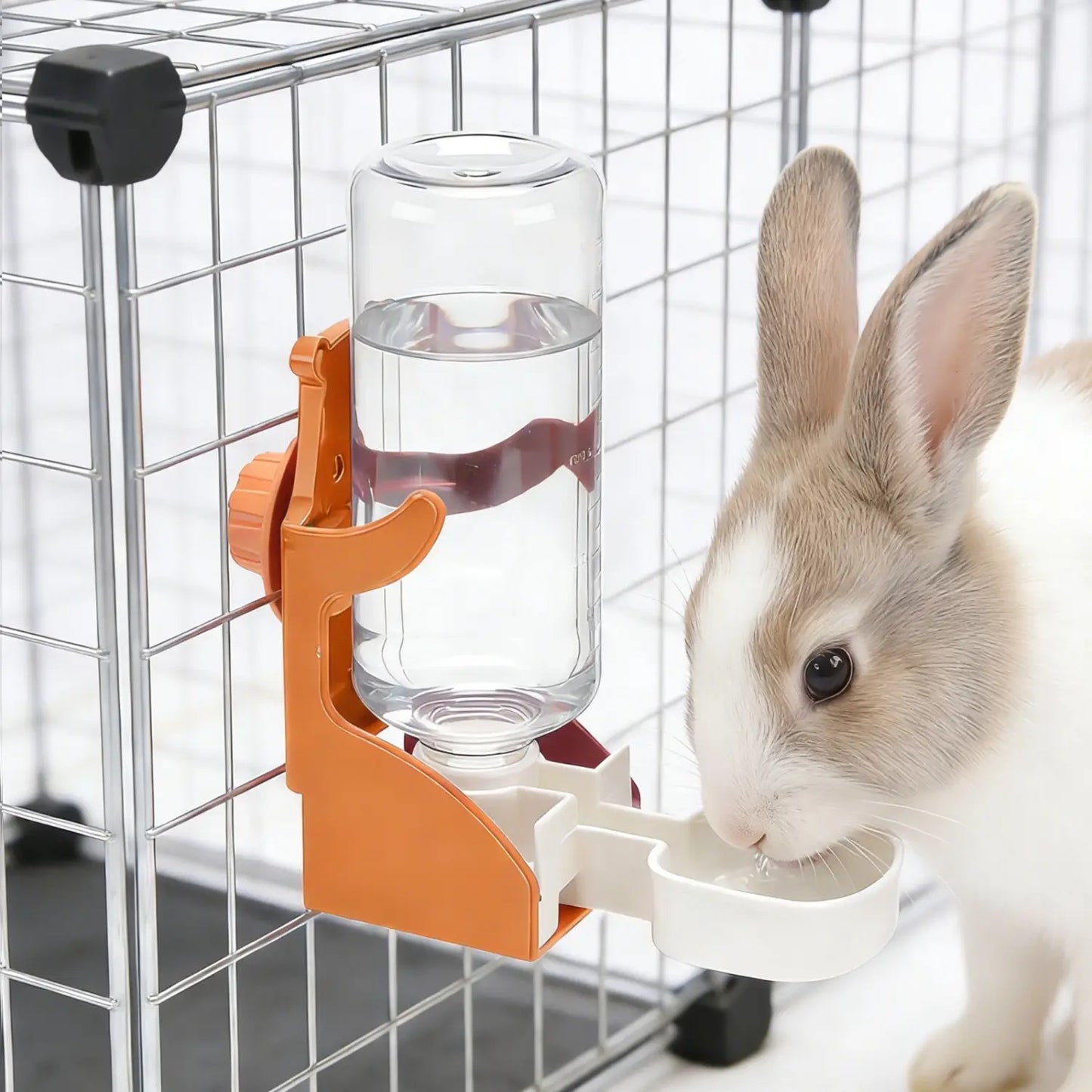 Hanging 17oz No-Leak Auto Water Bottle, Pet Dispenser for Bunny & Small Rodents
