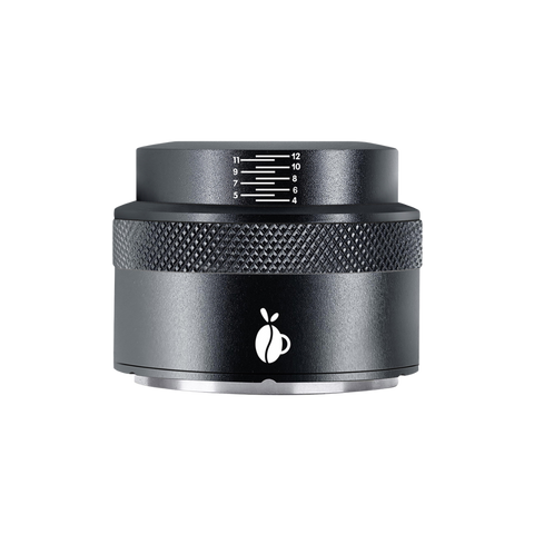 Prensador de palma para café espresso de 51 mm, 53 mm y 58 mm, color negro