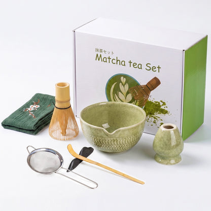 7-Piece Matcha Set with Bowl & Bamboo Whisk