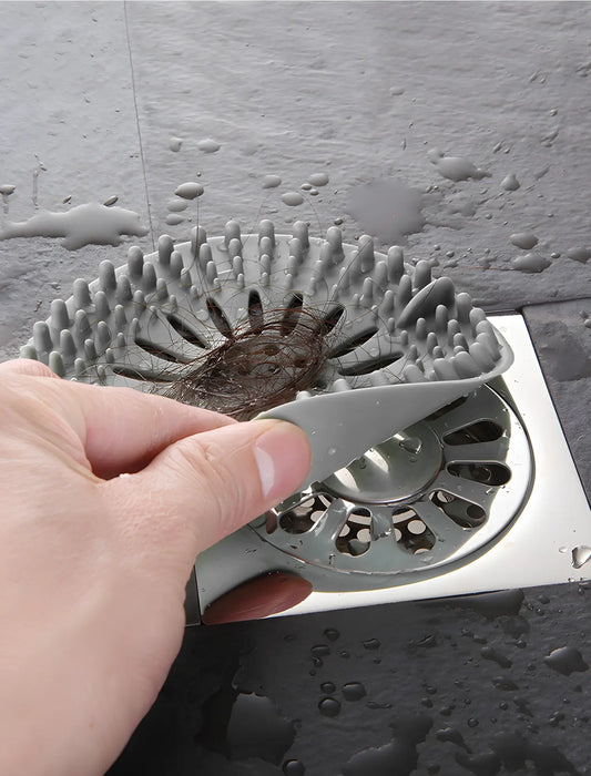 Silicone Shower Drain Hair Catcher & Sink Strainer