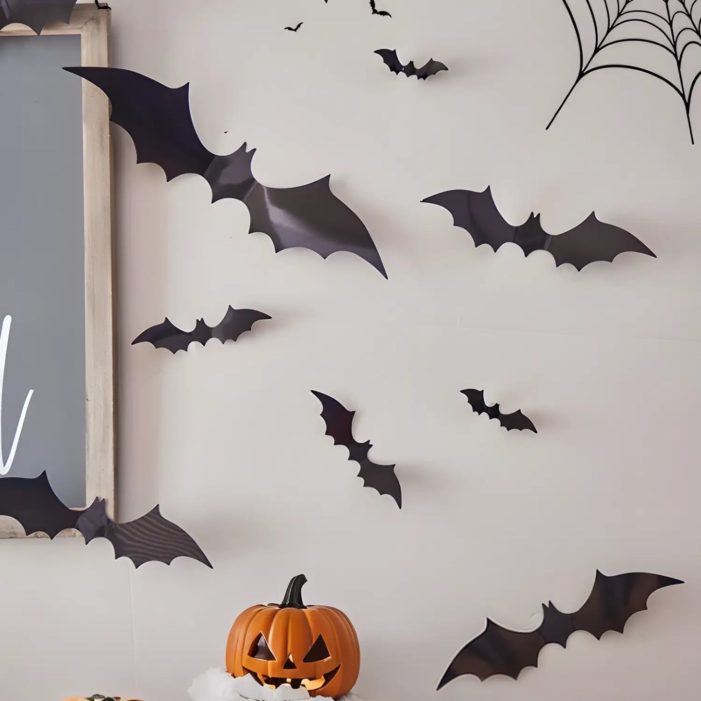 12PCS 3D Halloween Bat Wall Stickers