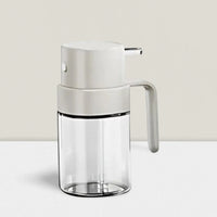 Mini pulverizador de aceite portátil: botella de vidrio de 200 ml para cocina, barbacoa y camping (blanco)