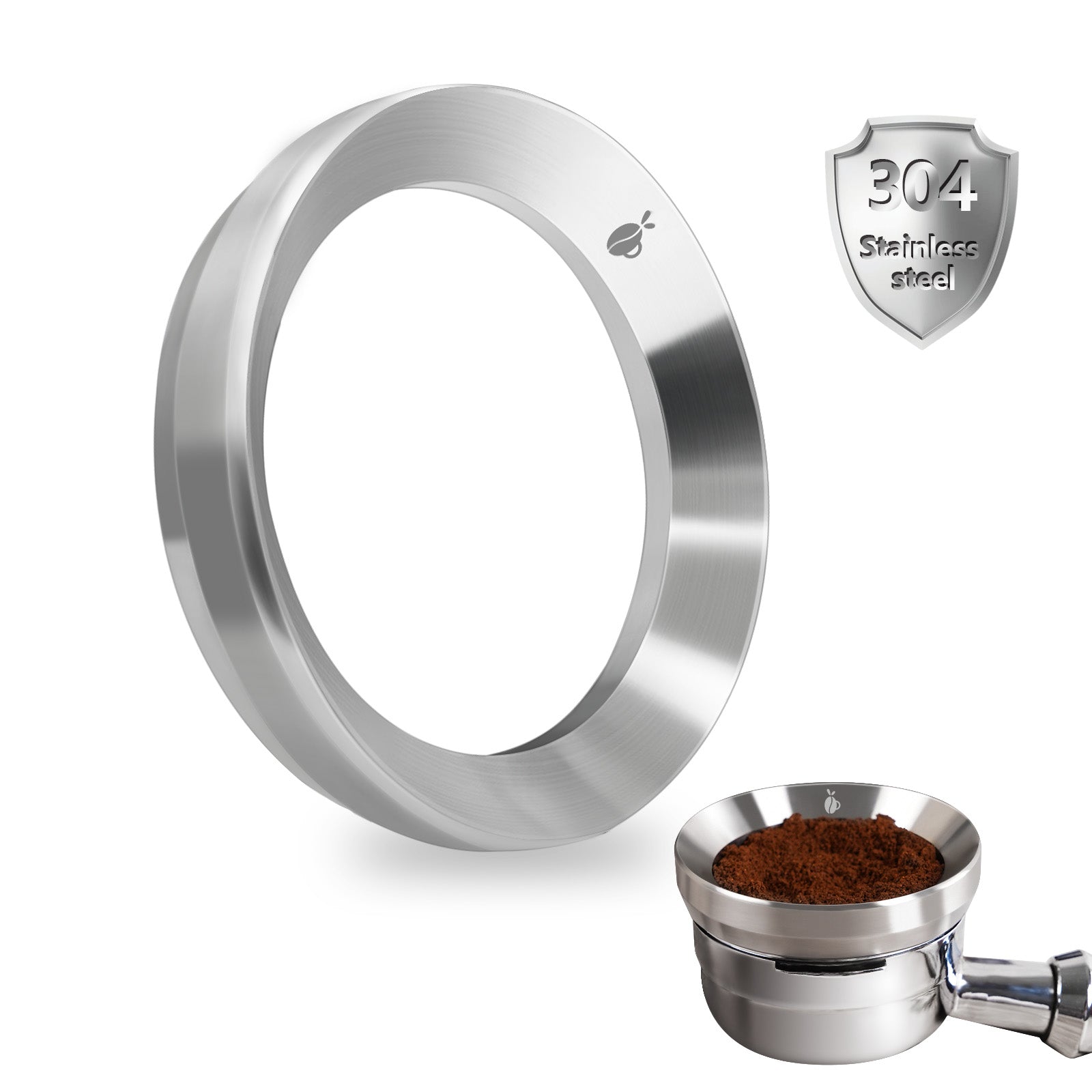 carrottimes Stainless Steel Espresso Coffee Dosing Funnel With Magnetic