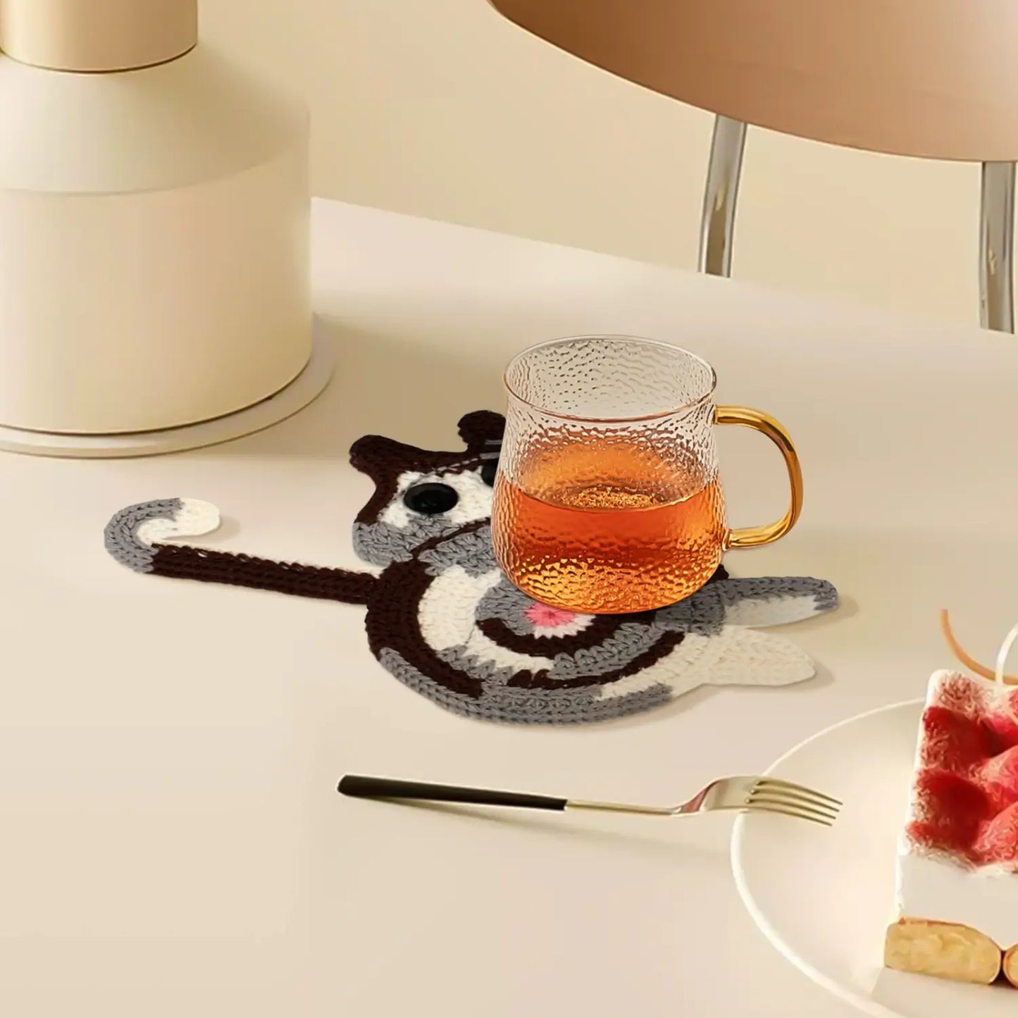 Calico Cat Mug Coaster for Cat Lovers