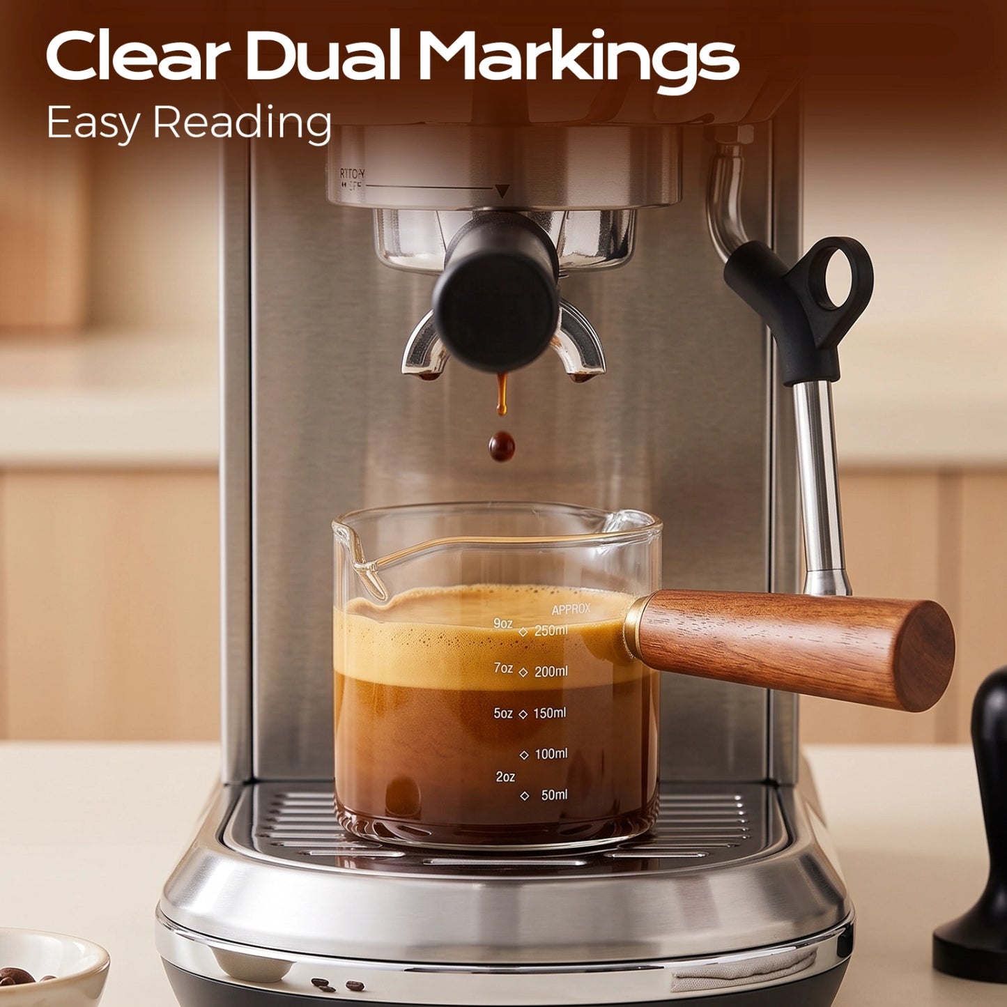 250ml Glass Measuring Cup with Dual Spout