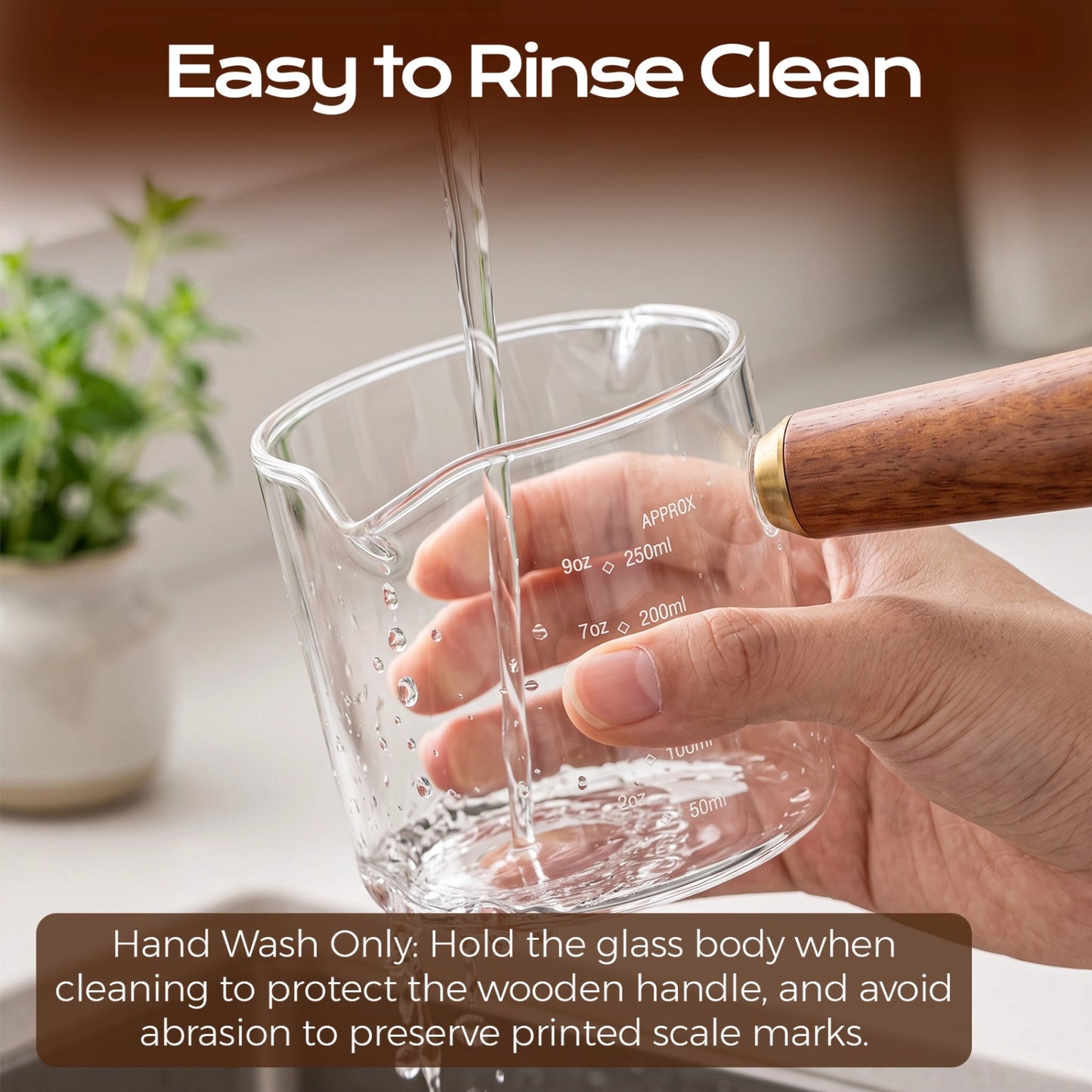 250ml Glass Measuring Cup with Dual Spout