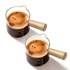 yarramate Double-mouthed coffee cup with wood handles