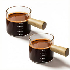 yarramate coffee cup with wood handles