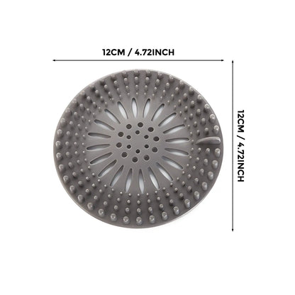 Silicone Shower Drain Hair Catcher & Sink Strainer