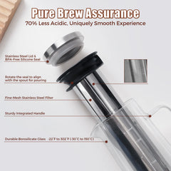 70% Less Acidic cold brewer