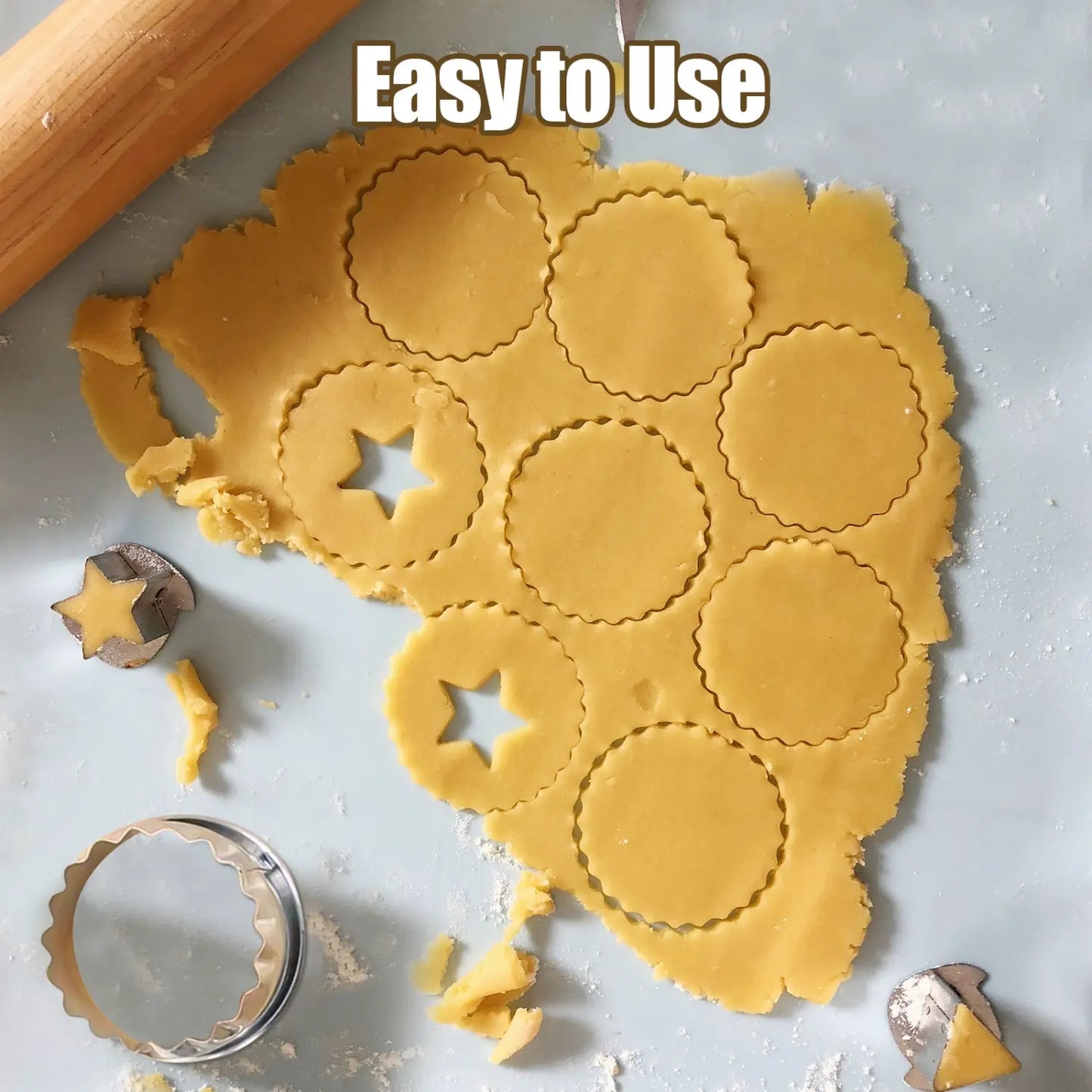 3-Piece Stainless Steel Biscuit & Cookie Cutter Set