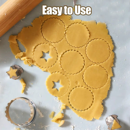 3-Piece Stainless Steel Biscuit & Cookie Cutter Set