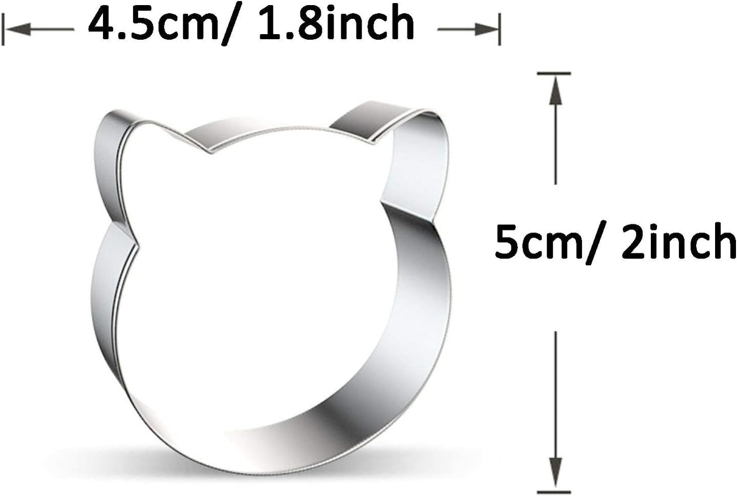 Aluminum Cat Face Cookie Cutter, Baking Mold Tool
