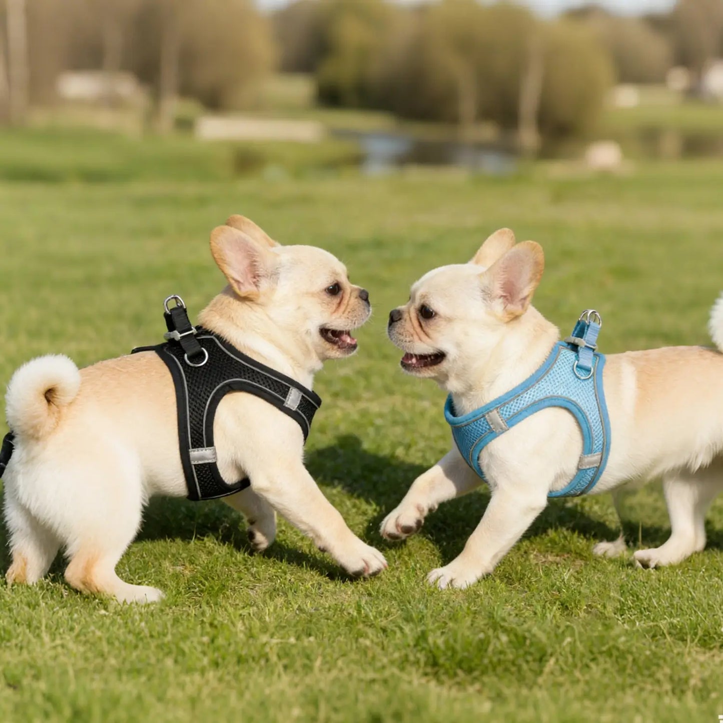 Step-in Mesh Puppy Harness, Soft Padded Reflective Vest for Small Dogs