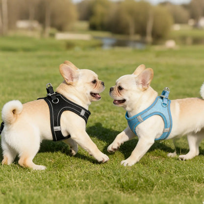 Step-in Mesh Puppy Harness, Soft Padded Reflective Vest for Small Dogs