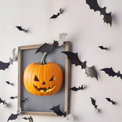 12PCS 3D Halloween Bat Wall Stickers