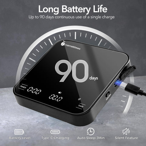 Báscula electrónica para café expreso con temporizador (4 modos) 