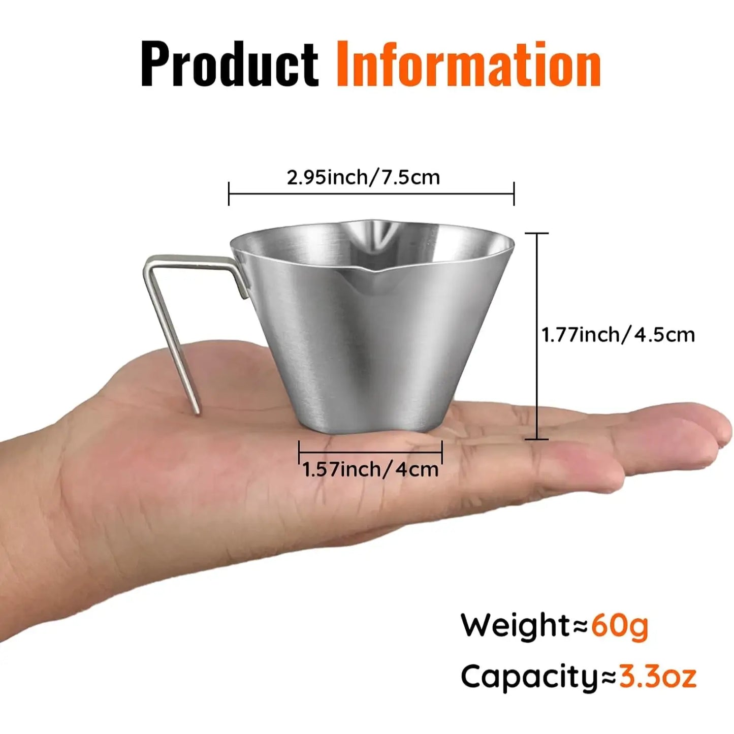 Stainless Steel Espresso Shot Cup